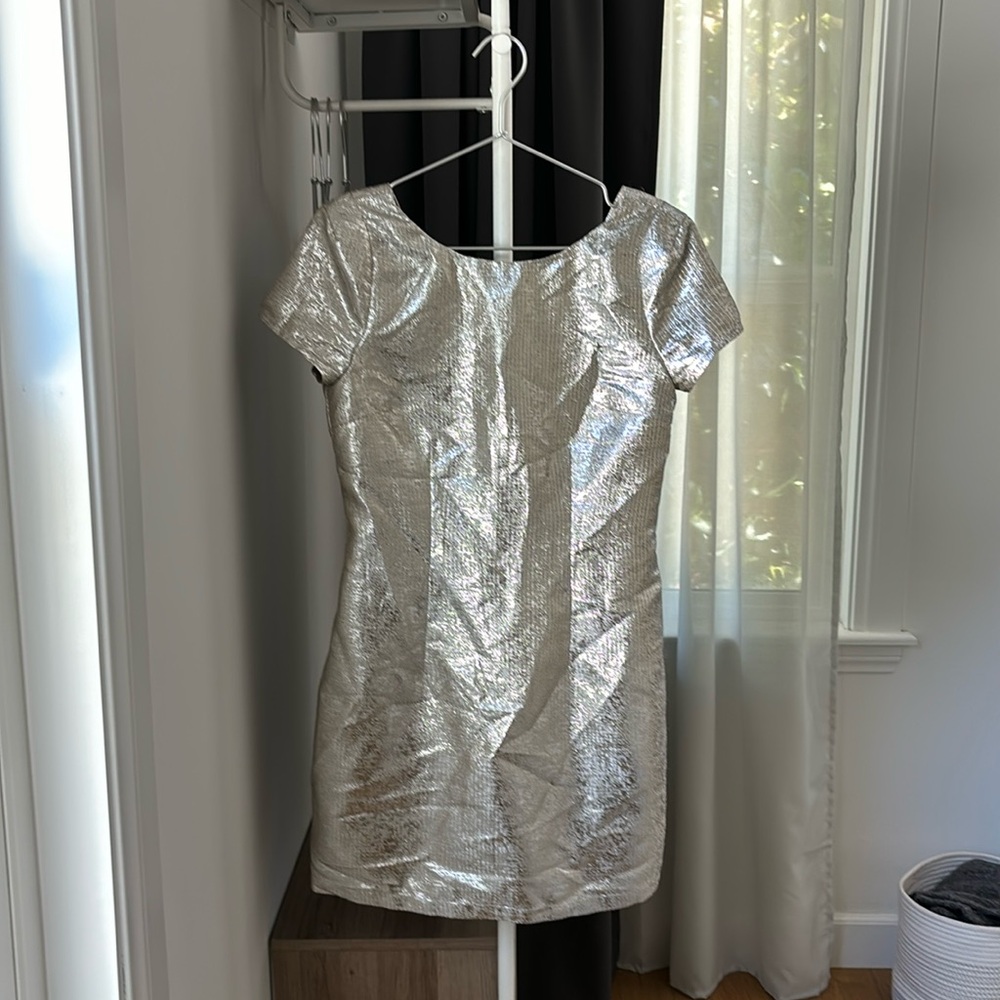 Brand new silver mini dress